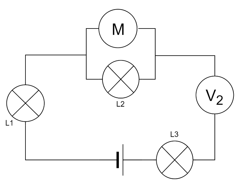 calcul tension électrique dans un circuit série dérivation