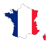 carte France drapeau