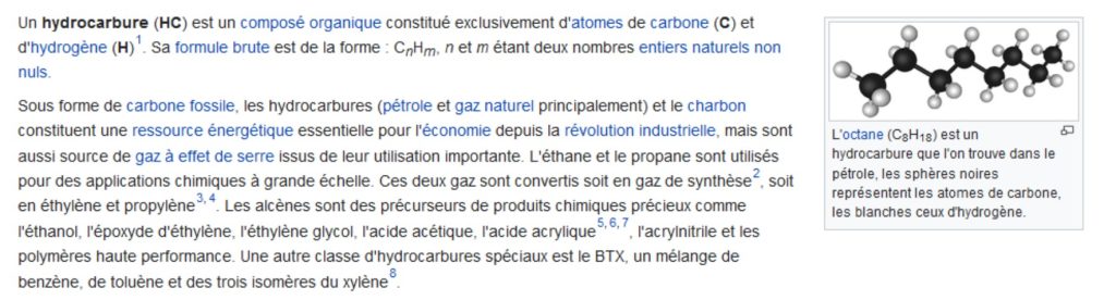 définition hydrocarbure wikipédia