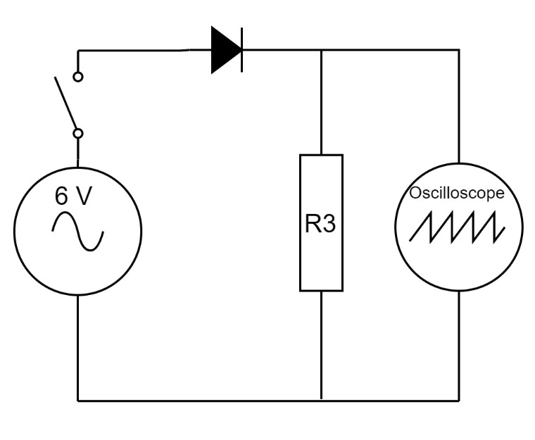 montage redressement monoalternance diode