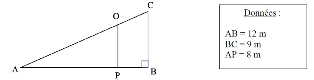 figure géométrie annale examen CAP 2022 groupement 1