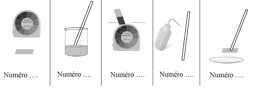 processus expérimental mesure pH