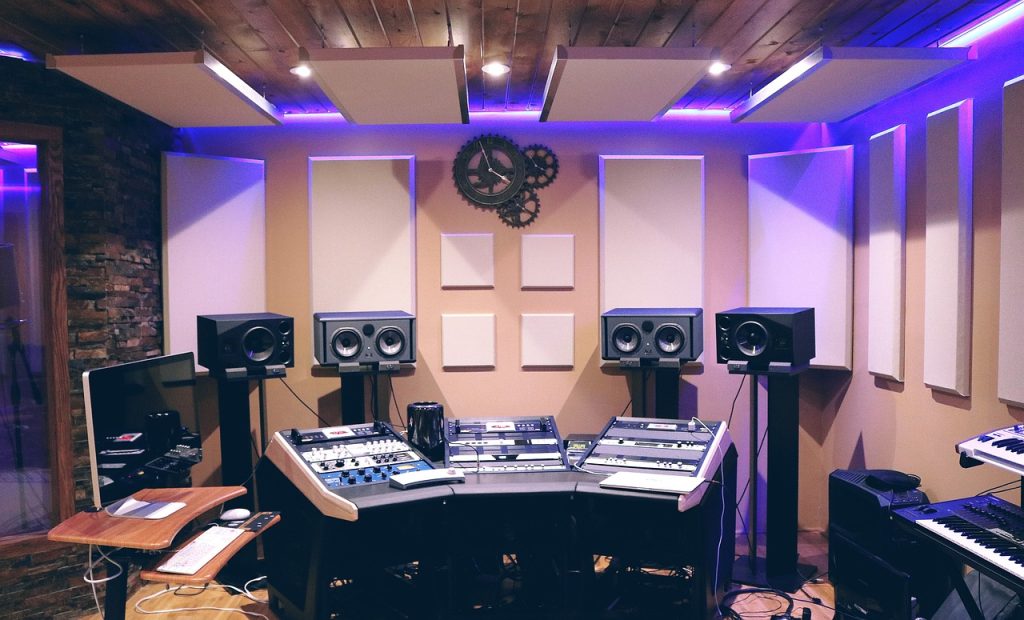 acoustique studio d'enregistrement