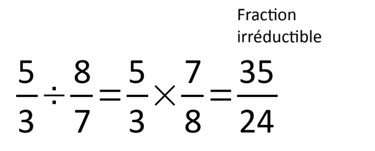 exemple division de fraction