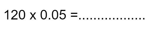 calcul pourcentage avec un décimal