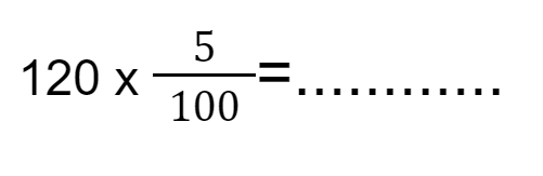calcul pourcentage avec une fraction