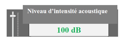 afficheur sonomètre en décibel